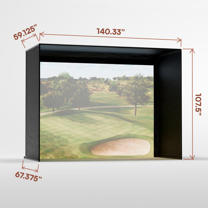 Carl's Place DIY Golf Simulator Enclosure Kit with Impact Screen 8.5x11.5